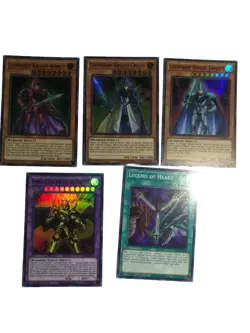 YUGIOH LEGENDARY KNIGHT SET + LEGEND OF HEART 1ST ED - Image 1