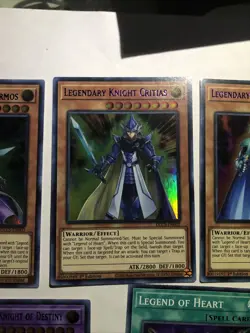 YUGIOH LEGENDARY KNIGHT SET + LEGEND OF HEART 1ST ED - Image 3