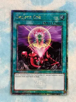YUGIOH ONE FOR ONE QUARTER CENTURY SECRET RARE NM RA03-EN056 - Image 1