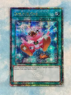 YUGIOH ONE FOR ONE ALT ART QUARTER CENTURY SECRET RARE NM RA03-EN056 - Image 1