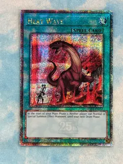 YUGIOH HEAT WAVE QUARTER CENTURY SECRET RARE NM RA03-EN058 - Image 1