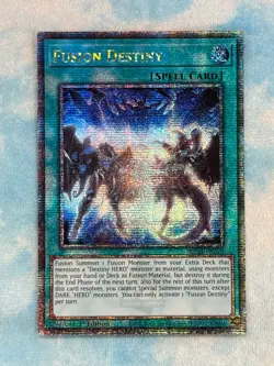 YUGIOH FUSION DESTINY QUARTER CENTURY SECRET RARE NM RA03-EN270 - Image 1