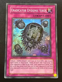 Eradicator Epidemic Virus TDGS-ENSE1 Super Rare Light Play+ Yugioh - Image 1
