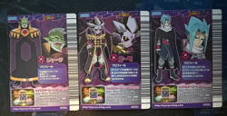 Dinosaur King Arcade - Japanese Character Card Trio - Seth, Goma and Spectre - Image 5