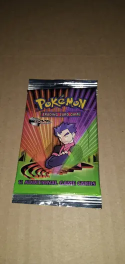 Unopened Pack Of Gym Challenge Booster Pokemon Cards - Image 2