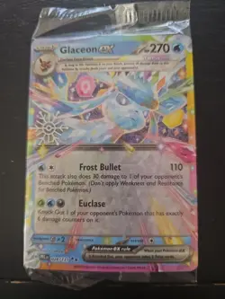 GLACEON EX - 026/131 Holiday Calendar Stamped Double Rare - Pokemon TCG Card - Image 1