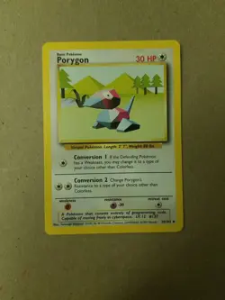 Porygon 39/102 - BASE SET - VINTAGE WOTC Pokemon Card - UNLIMITED - NM - Image 1
