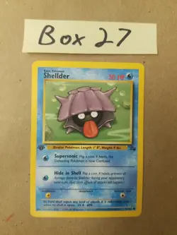 Shellder 54/62 - 1st Edition - Fossil SET - VINTAGE WOTC Pokemon Card - LP - Image 1