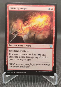 MTG #166 Burning Anger Commander Legends magic the gathering card - Image 1