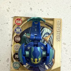 Bakugan Battle Brawlers Aquos Sirenoid B2 460g Classic Rare w/card - Image 2