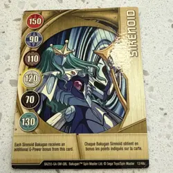 Bakugan Battle Brawlers Aquos Sirenoid B2 460g Classic Rare w/card - Image 4
