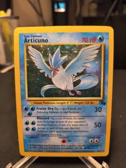 Articuno 2/62 Fossil Set Holo Rare Vintage 1999 Pokemon TCG Card LP/MP - Image 1
