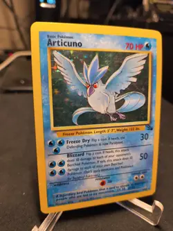 Articuno 2/62 Fossil Set Holo Rare Vintage 1999 Pokemon TCG Card LP/MP - Image 2