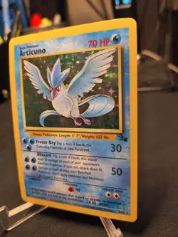 Articuno 2/62 Fossil Set Holo Rare Vintage 1999 Pokemon TCG Card LP/MP - Image 3