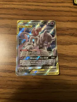 Pokemon Mewtwo & Mew GX Tag Team Promo Full Art Card SM191 - Image 4