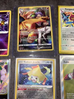 Mixed Lot Of 12 Pokemon Cards Charizard Radiant Alakazam - Image 2