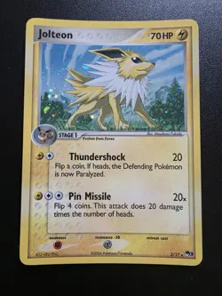 Pokemon Card Jolteon Pop Series 3 Holo Rare 3/17 2006 NM-LP - Image 1
