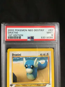 Pokemon Cards: 1st Edition Neo Destiny Common: Dratini 63/105: PSA 9 - Image 3