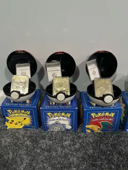 Pokemon 23K gold plated trading cards 1999 Burger King promotion full set - Image 2