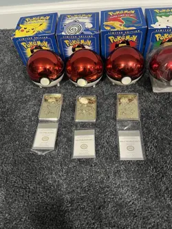 Pokemon 23K gold plated trading cards 1999 Burger King promotion full set - Image 5
