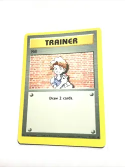 BILL - 91/102 - MISCUT OFF CENTER ERROR - Base Set - Pokemon Card - LP - Image 1