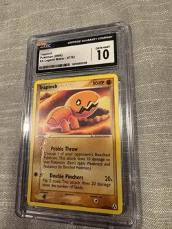 Trapinch Pokemon EX Legend Maker 67/92 CGC 10 Gem MT Trading Card Graded - Image 1