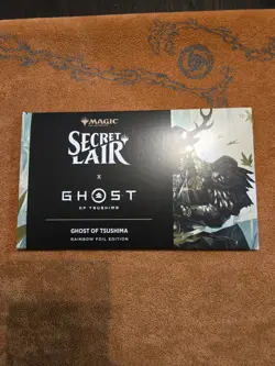 Ghost Of Tsushima Playstation MTG Rainbow Foil Secret Lair Sealed - Image 1