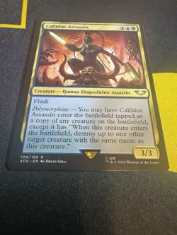 Callidus Assassin Magic mtg NM-Mint, English Warhammer 40k NM - Image 4