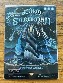 Storm of Saruman - Serialized Borderless Poster- MTG LOTR LTR - 065/100 - Image 2