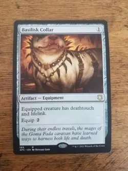 Basilisk Collar - Commander: Adventures in the Forgotten Realms (Near Mint) - Image 1