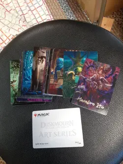 MTG Art Series Duskmourn GOLD STAMP/SIGNATURE Complete Set (54) - NM - Image 1