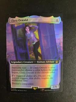 MTG - NM - Clara Oswald - Extended Art - Foil - Doctor WHO - Image 1