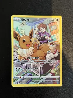 Pokemon TCG Card Eevee TG11/TG30 Brilliant Stars Trainer Gallery - NM - Image 1