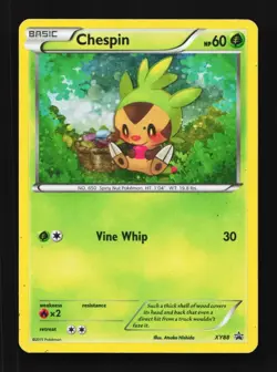 Chespin XY88 HP XY Black Star Promos English Pokemon Card TCG - Image 1