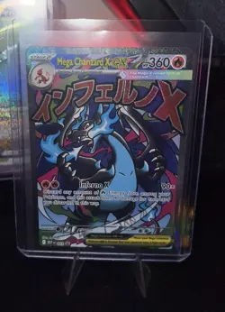 Pokemon Phantasmal Flames MEGA CHARIZARD X EX #23 Black Star Promo From UPC - Image 1