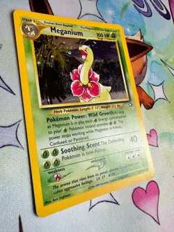Pokemon TCG Meganium Neo Genesis 11/111 Holo Rare LP - Image 2