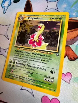 Pokemon TCG Meganium Neo Genesis 11/111 Holo Rare LP - Image 3