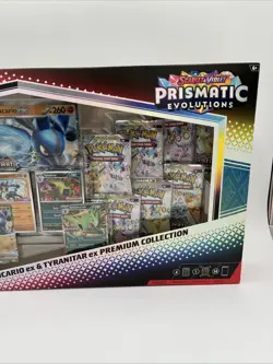 Pokemon SV Prismatic Evolutions Lucario EX & Tyranitar EX Premium Collections - Image 2
