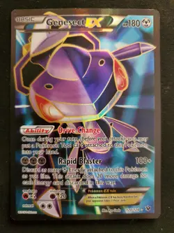 GENESECT EX Pokemon XY Fates Collide Ultra Rare Full Art TCG Card NEVER PLAYED - Image 1