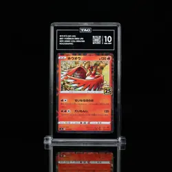 2021 POKEMON SWORD & SHIELD JAPANESE Ho-Oh #004/028 TAG 10 Gem Mint 25th Anniv - Image 1