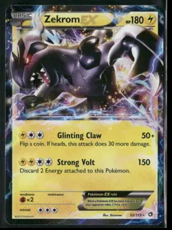 Pokemon TCG Zekrom EX 52/113 Ultra Rare Legendary Collection - Image 1