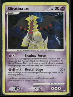 Pokemon TCG Giratina 4/146 Holo Great Encounters 2008 - Image 1