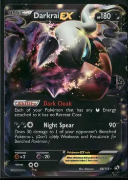 Pokemon TCG Darkrai EX 88/113 Ultra Rare Legendary Treasures - Image 1