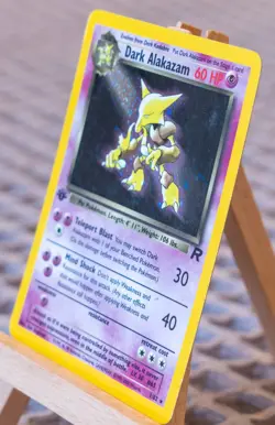 Dark Alakazam Holo Rare 1st Edition - 2000 Team Rocket Pokemon Card 1/82 #1 1st - Image 5