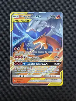 Pokemon TCG Reshiram & Charizard GX 20/214 Sm-Unbroken Bonds Holo Mint - Image 1