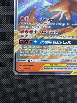 Pokemon TCG Reshiram & Charizard GX 20/214 Sm-Unbroken Bonds Holo Mint - Image 4