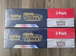 Scarlet and Violet Surging Sparks Elite Trainer Box Pokemon TCG 2-Pack Booster - Image 1