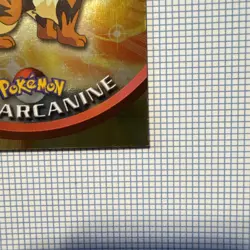 Silver Foil-Pokeball Pattern | Blue Logo | Pokemon 1999 Topps TV | Arcanine #59 - Image 3