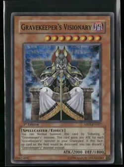 Yu-Gi-Oh! TCG Gravekeeper's Visionary ABPF-EN027 1st Edition Super Rare - Image 1