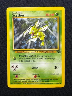 Scyther 26/64 Jungle Regular Pokemon TCG WOTC Vintage Card - Image 1